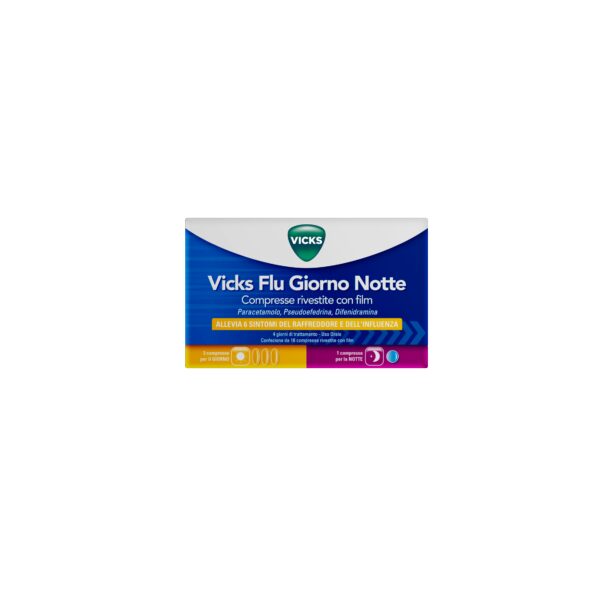 VICKS FLU GIORNO NOTTE*12 cpr giorno + 4 cpr notte